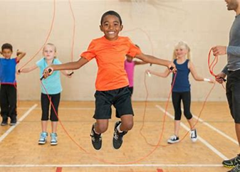 child jumping rope